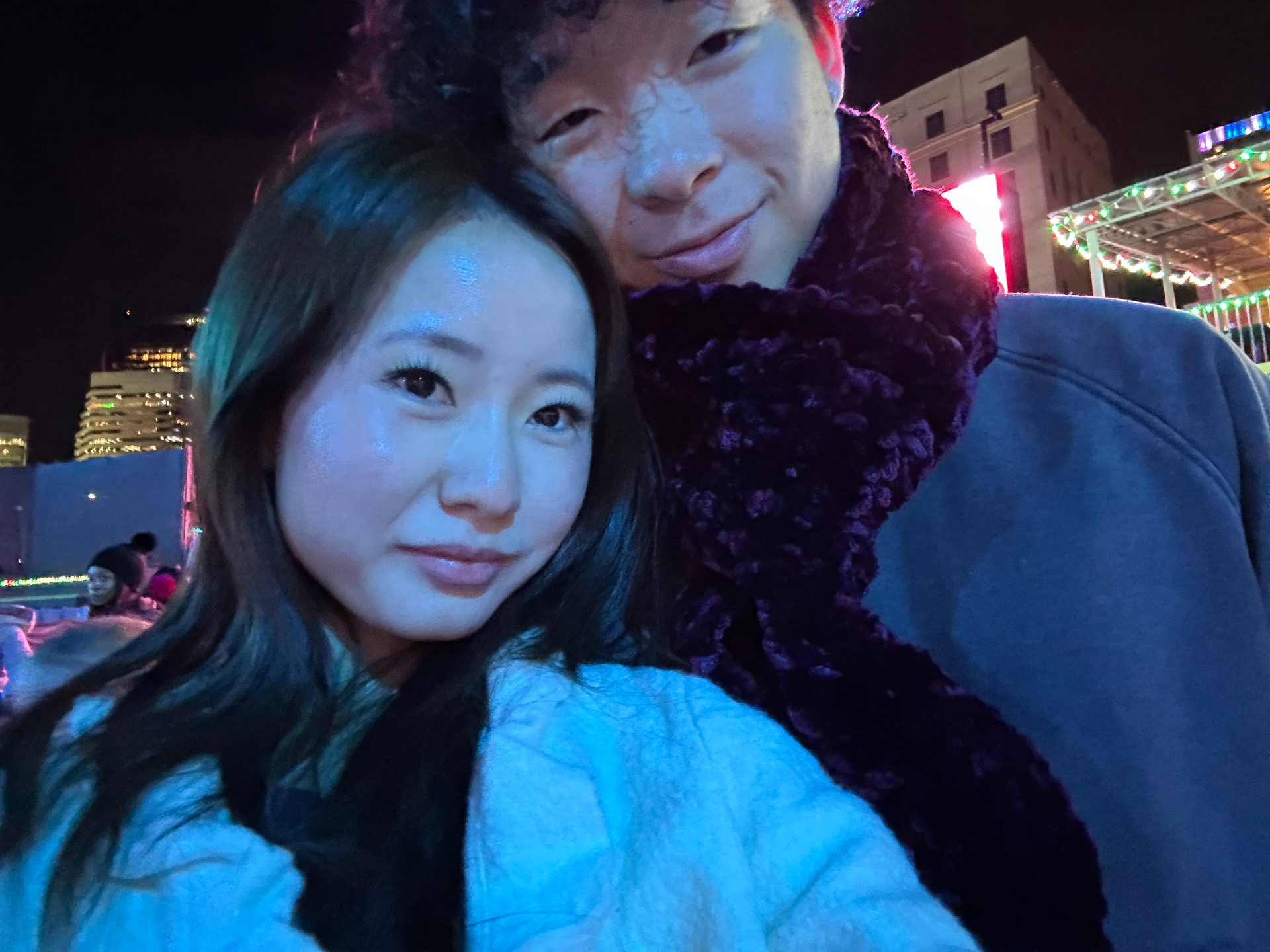 ice skating under city lights โธ๏ธ